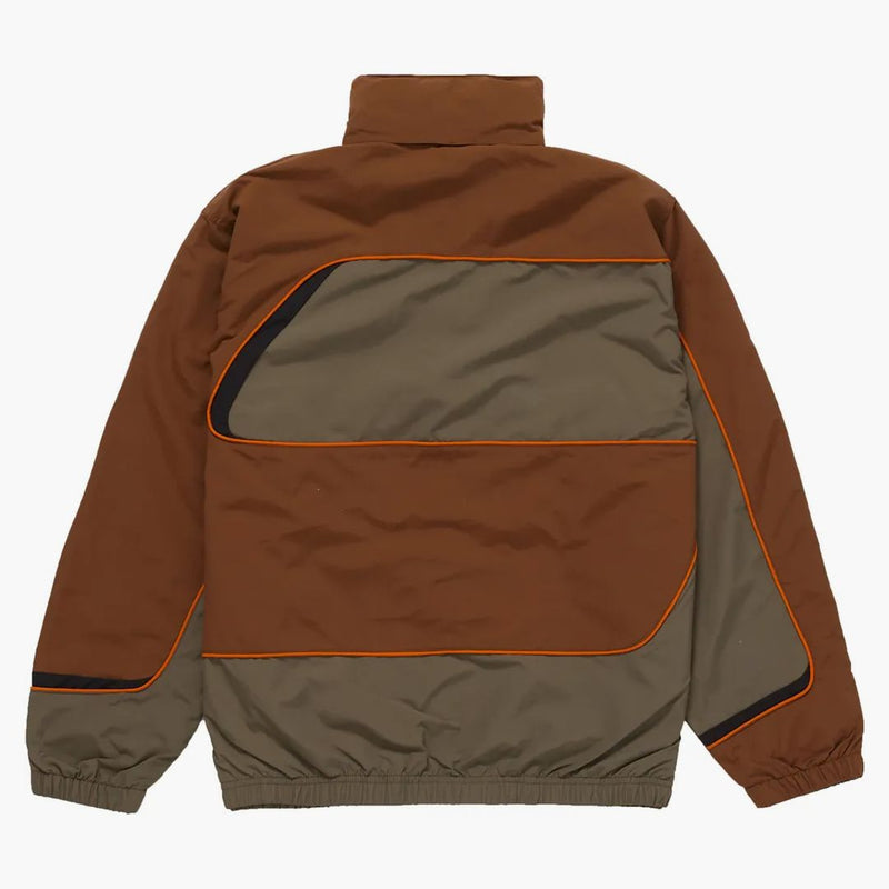 Supreme S panelerade spårjacka brun