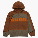 Supreme S Paneled Track Jacket Brown