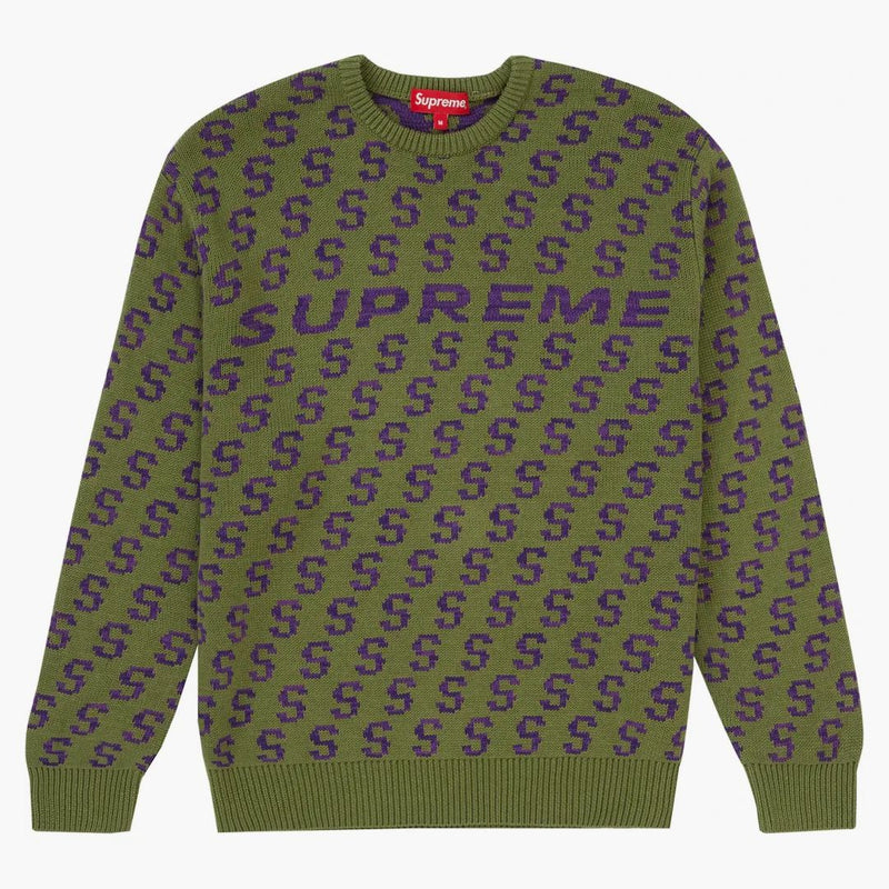 Supreme s upprepade tröja oliv