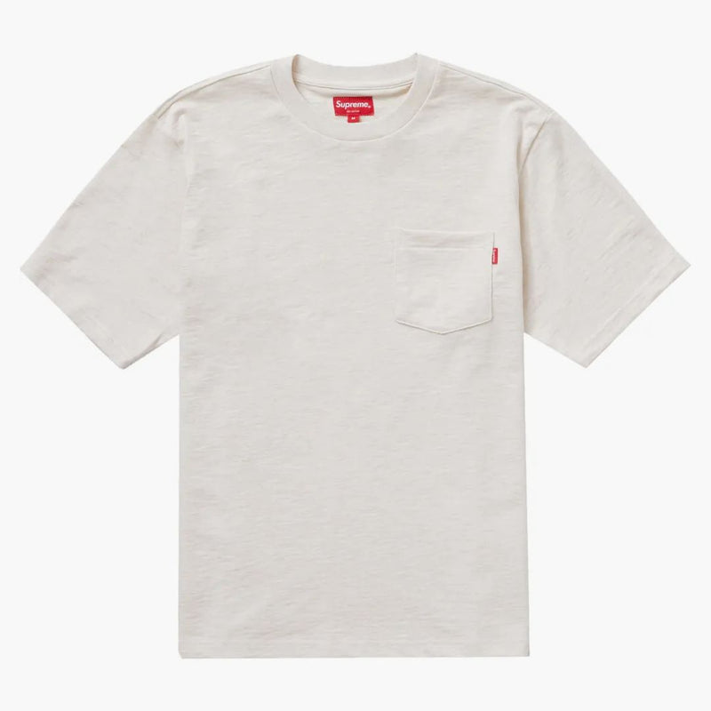 Supreme S/s Pocket Tee Heather Natural