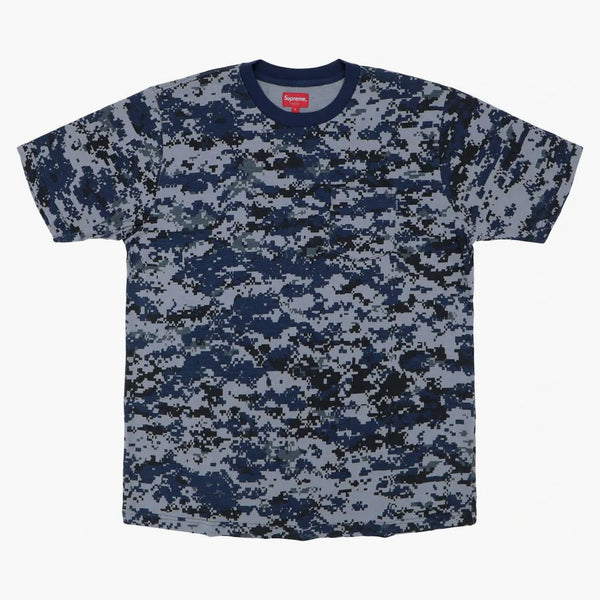Supreme S/S Pocket Tea Navy Digi Camo