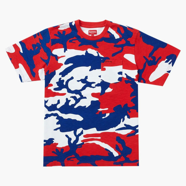 Supreme S/S Pocket Tea (SS22) Červený camo