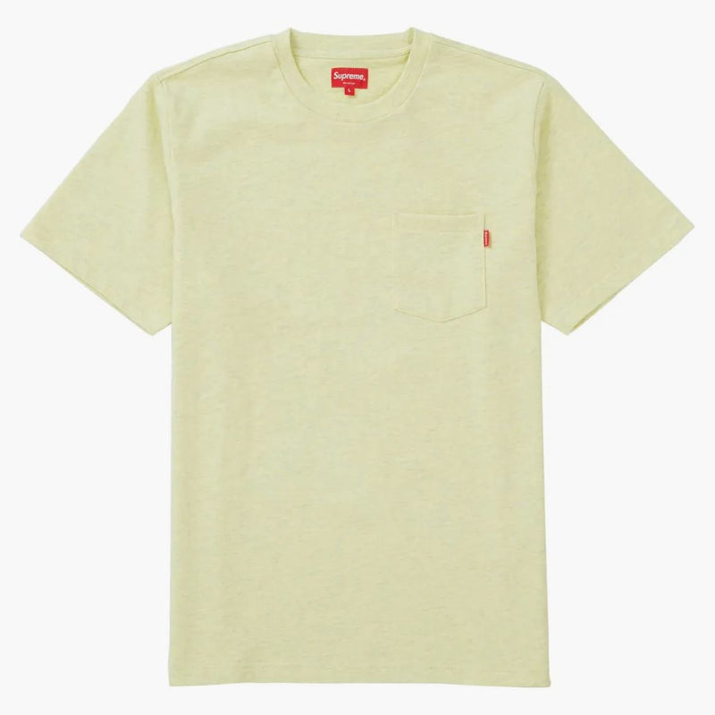 Supreme s/s pocket tea pale yellow