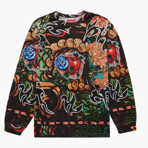 Supreme Sacred Heart Waffle L/s Top Multicolor