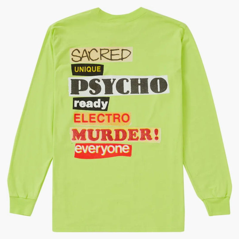 Supreme sacred unique l/s tea neon green