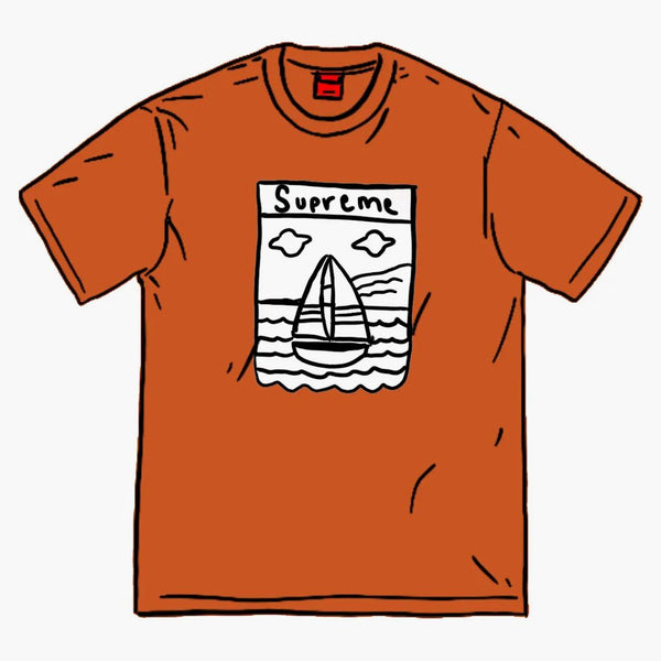 Supreme Sailboat Tee Rust