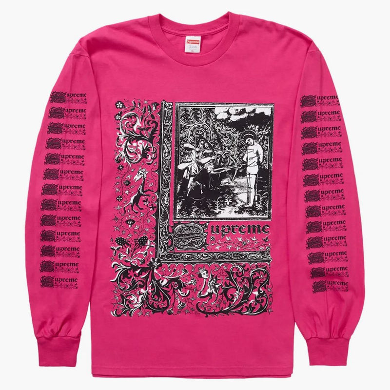 Supreme Saint Sebastian l/s tea pink
