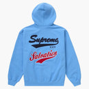 Supreme Salvation Zip Up Hooded Sweatshirt Light Blue