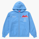Supreme Salvation Zip Up Hooded Sweatshirt Light Blue
