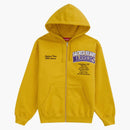 Supreme Salvation Zip Up Hooded Sweatshirt Yellow