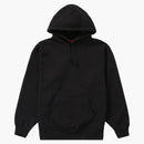 Supreme Satin Appliqué Hooded Sweatshirt Black