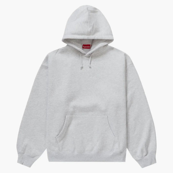 Supreme Satin Appliqué Hooded Sweatshirt (FW23) Ash Grey