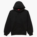 Supreme Satin Appliqué Hooded Sweatshirt (FW23) Black