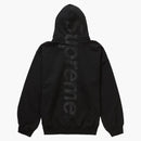 Supreme Satin Appliqué Hooded Sweatshirt (FW23) Black