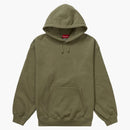 Supreme Satin Appliqué Hooded Sweatshirt (FW23) Light Olive