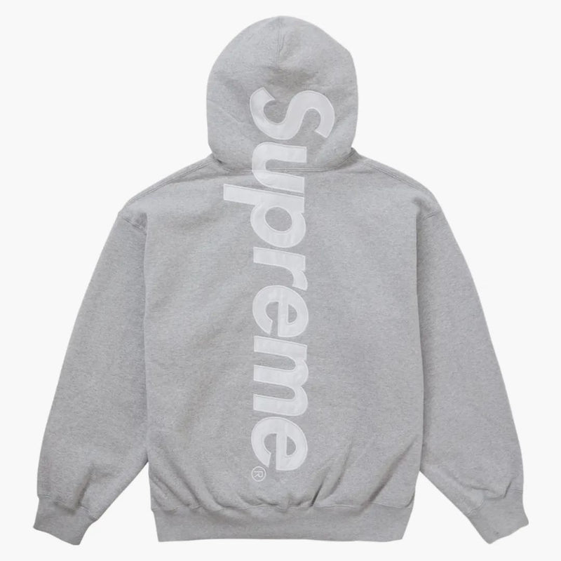 Najwyższa satynowa bluza z kapturem FW24 Heather Grey