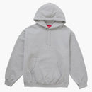 Sudadera con capucha suprema de aplicados Satin FW24 Heather Gray