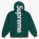 Sudadera con capucha suprema de aplicados Satin FW24 Dark Green