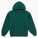 Sudadera con capucha suprema de aplicados Satin FW24 Dark Green