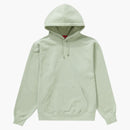 Supreme satin appliqué hooded sweatshirt mint