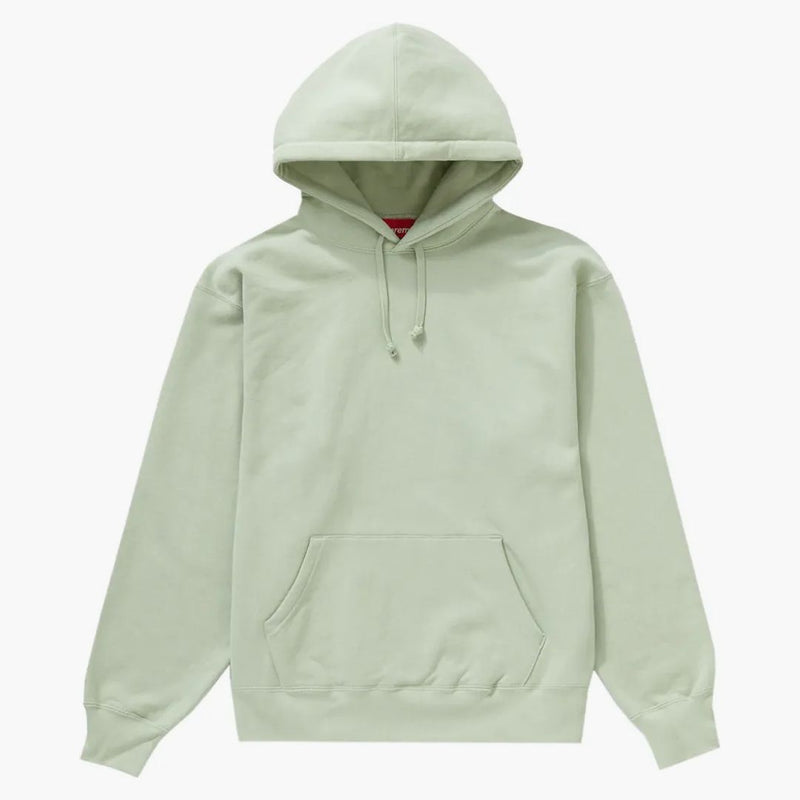 Supreme satin appliqué hooded sweatshirt mint