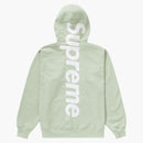 Supreme satin appliqué hooded sweatshirt mint