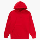 Supreme Satin Appliqué Hooded Sweatshirt Red
