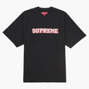 Supreme Satin Appliqé S/S Top Black