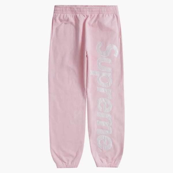 Supreme Satin Appliqué Sweatpant (FW23) Light Pink