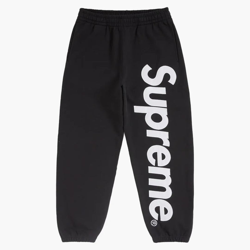 Supreme Satin Applique Sweatpant FW24 Black