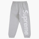 Supreme Satin Applique Sweatpant FW24 Heather Gray