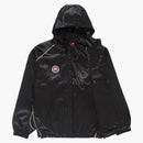 Supreme Satin Hooded Track Jacket Black
