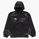 Supreme Satin Hooded Track Jacket Black