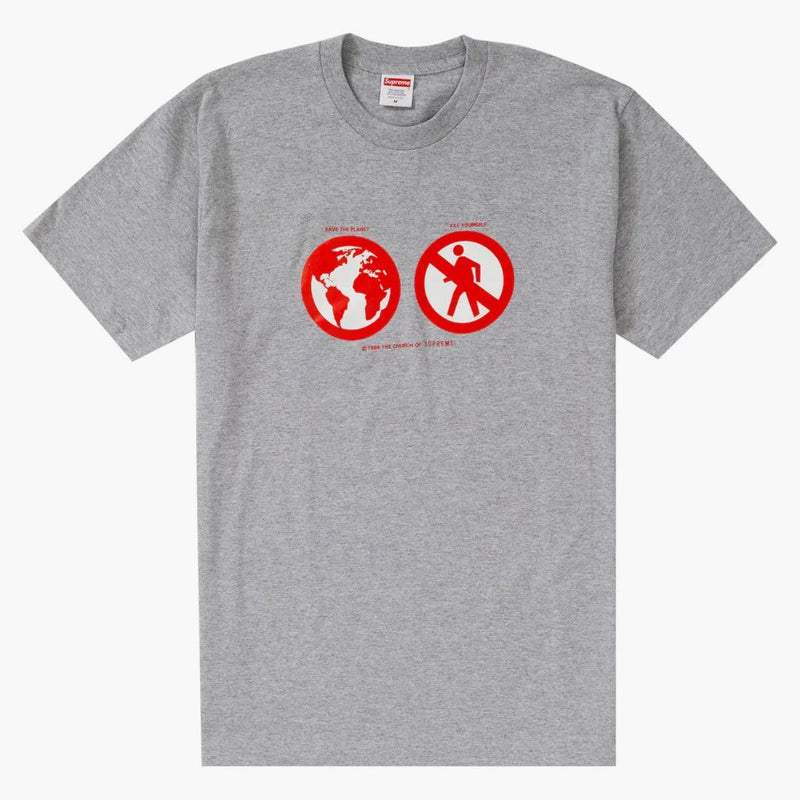 Supreme Save the Planet Tea Heather Gray