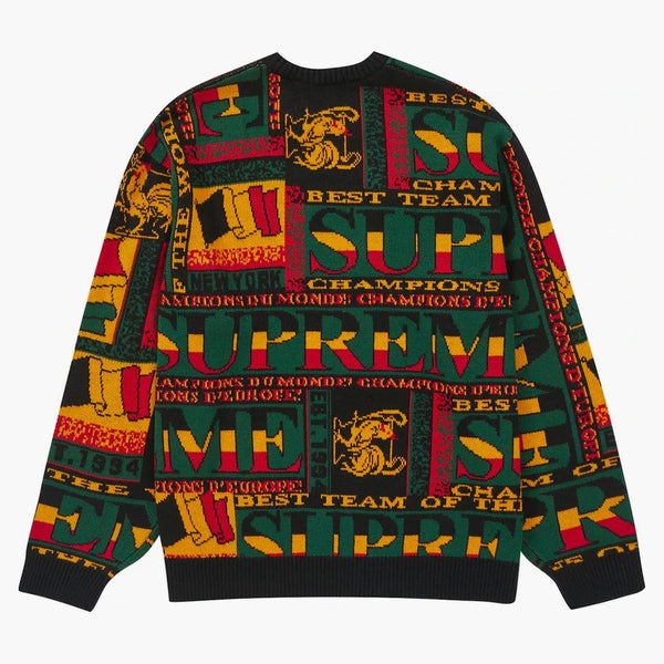 Supreme Scarf Sweater Black