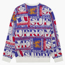 Supreme Scarf Sweater White
