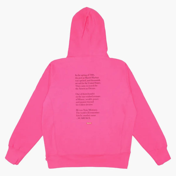 Supreme Scarface Friend Hooded Sweatshirt Magenta