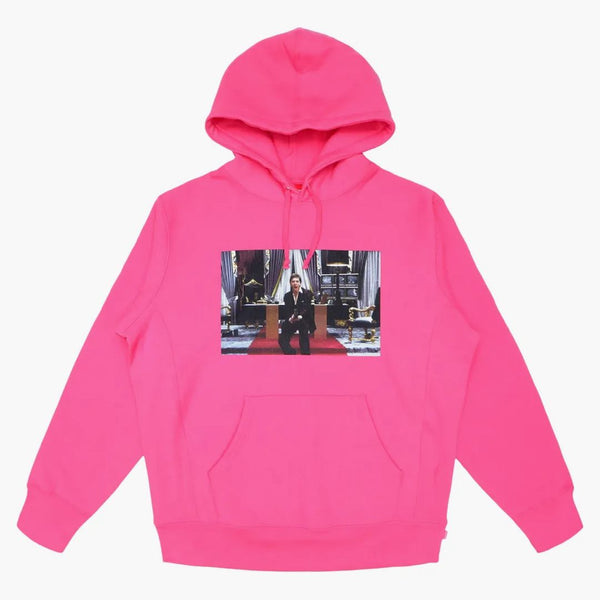Supreme Scarface Friend Hooded Sweatshirt Magenta