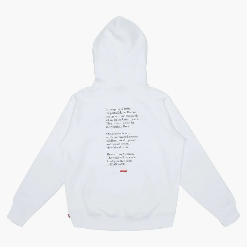 Supreme Scarface Friend Fedetta con cappuccio bianco