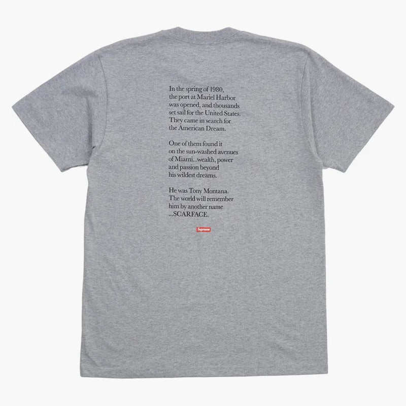 Supreme Scarface Friend Tee Heather Grey