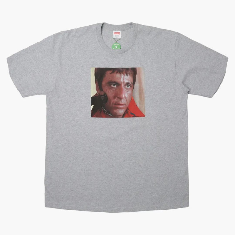 Supreme Scarface Shower Tee Heather Grey