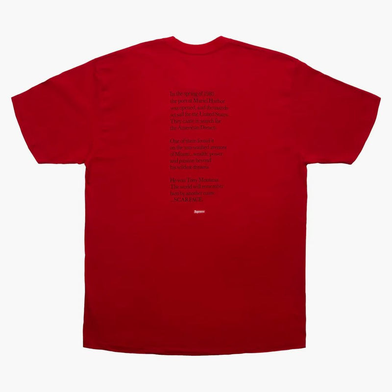 Supreme Scarface Shower Tee Red