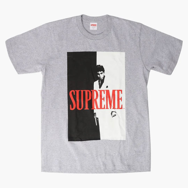 Supreme Scarface Split Tee Heather Grey