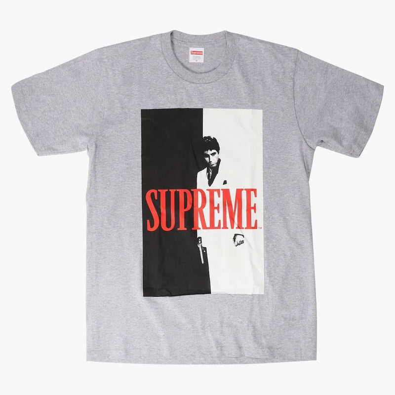 Supreme Scarface Split Tee Heather Grey