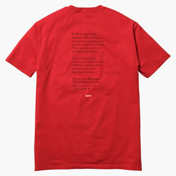Supreme Scarface Split Tee Red