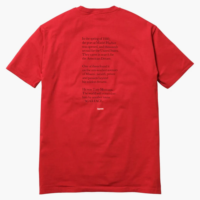 Supreme Scarface Split Tee Red