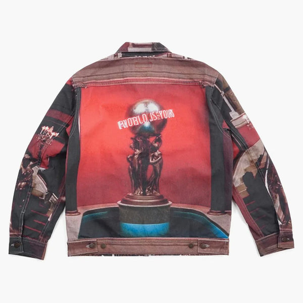 Supreme Scarface The World Is Yours Denim Jacket Multi