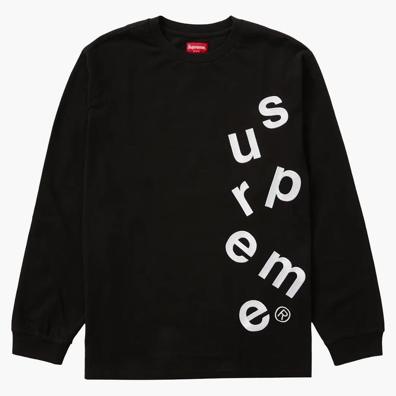 Supreme Scatter Logo L/S Top Black