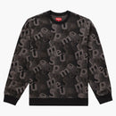 Supreme Scatter Text Crewneck Black