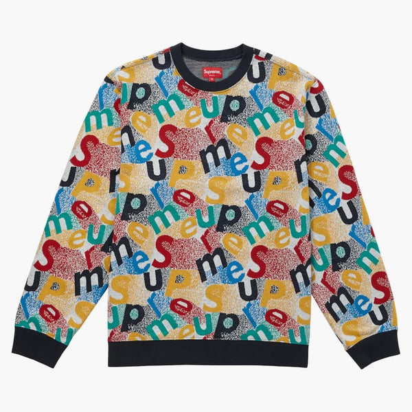 Supreme Scatter Text Crewneck Navy